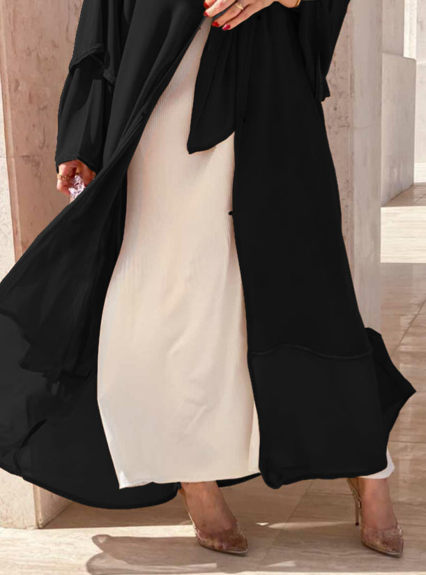 Black chiffon layers