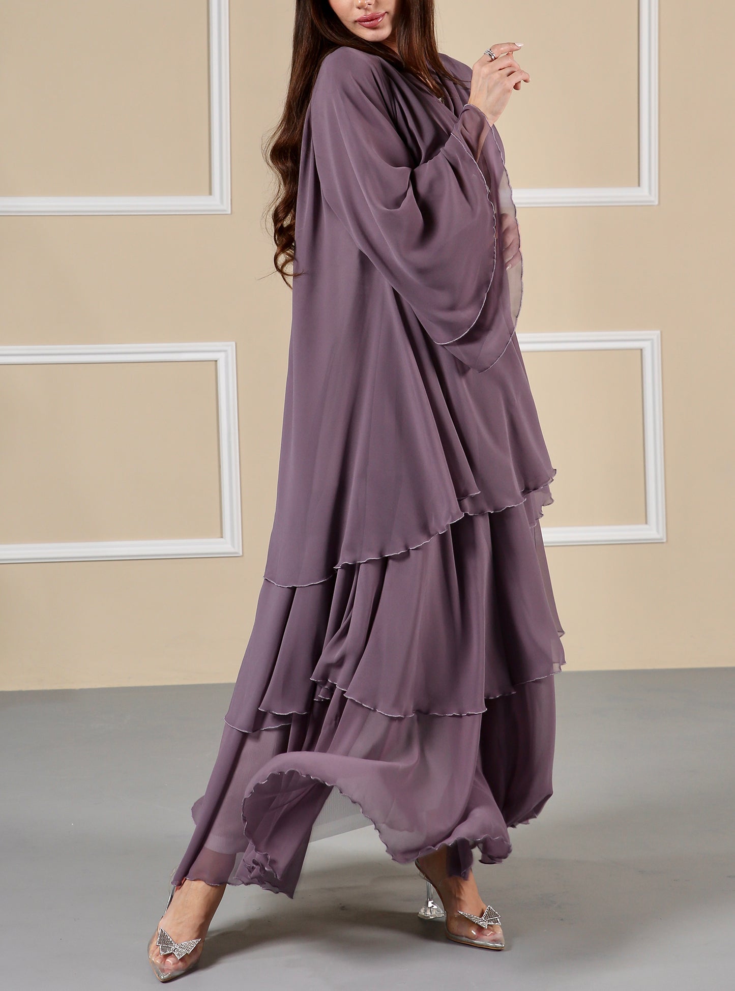 Layers Lavender Abaya